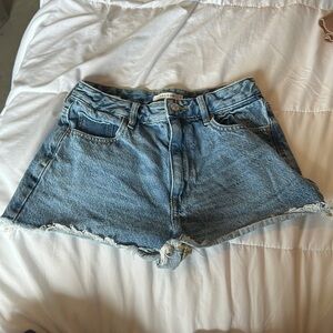 High Rise Jean Shorts
